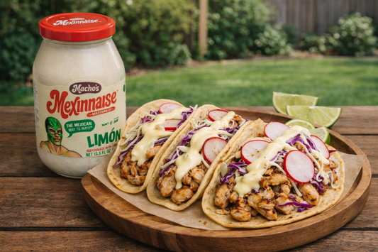 Chicken Tacos with Mexinnaise Limón