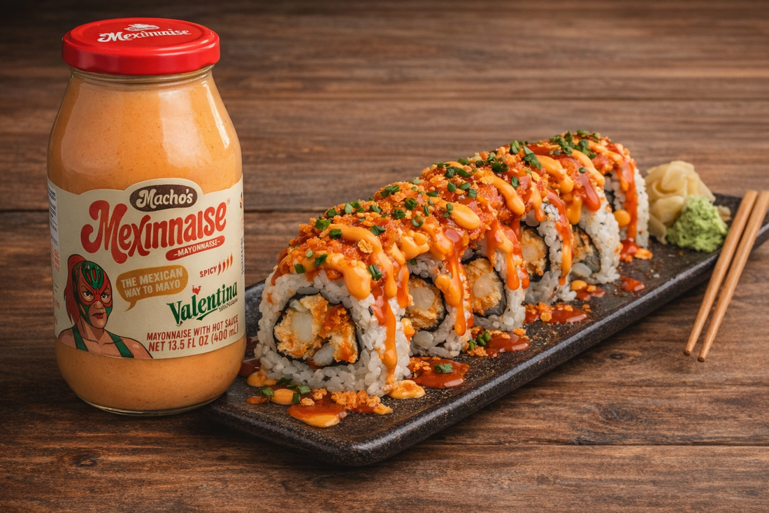 Sushi with Mexinnaise Valentina
