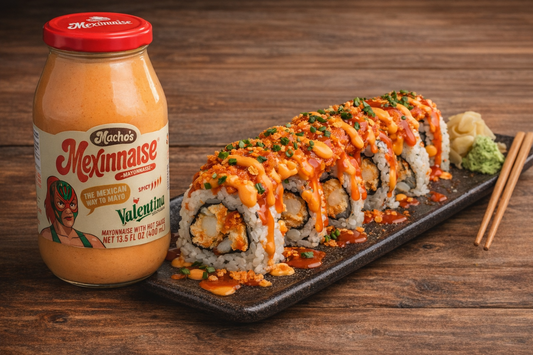 Sushi with Mexinnaise Valentina